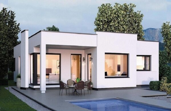 1- Modern House Plans V513D